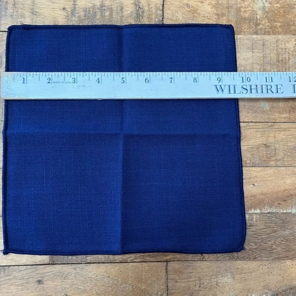 Dark Blue Linen Dinner Napkins 9.5